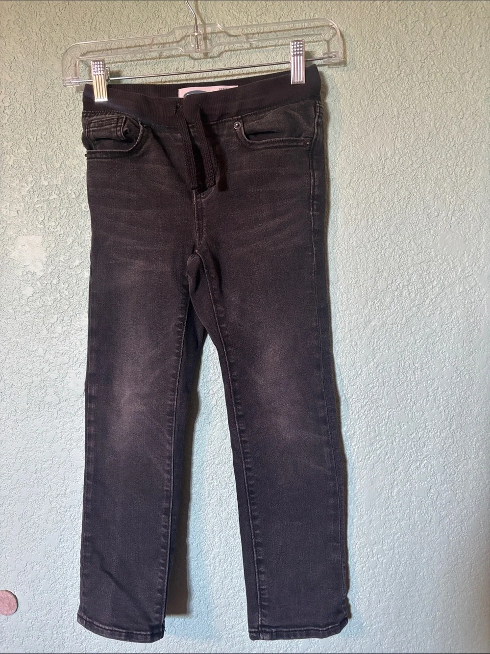 Old Navy Kids Washed Black Karate Slim Jeans Boys Small 6/7 Good